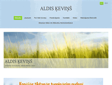 Tablet Screenshot of aldiskevins.com